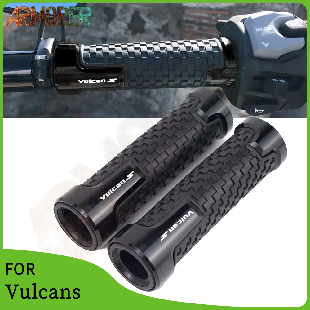 

For KAWASAKI VULCAN S 650 VN650 900/1500 Motorcycle Accessories 22MM CNC Rubber Hand Grip Handlebar Grips Handle Bar Cover End