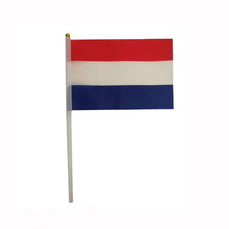

14*21 CM Netherlands Flying Flag With Plastic Pole Country banner