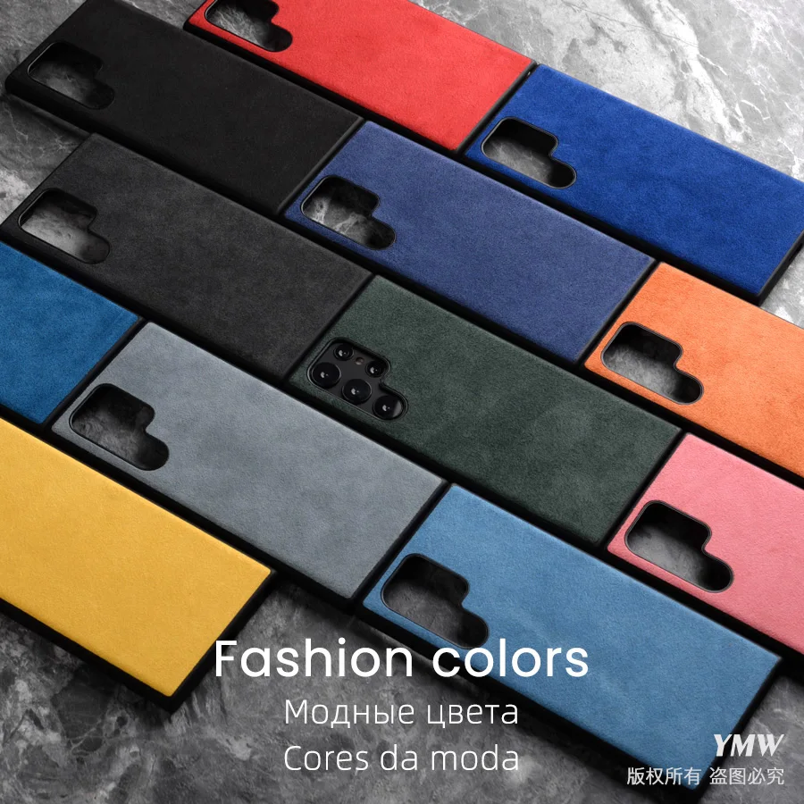 ymw alcantara case for samsung galaxy s22 ultra s21 s20 fe s10 s9 plus note20 5g luxury business artificial leather phone cases free global shipping