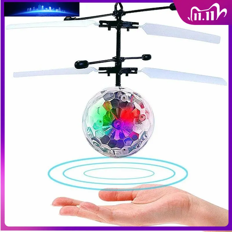 

Новые детские летные игрушки, семицветный подвесной шар, Индукционная модная модель хрустального шара, летающий шар, Индукционная игрушка, ...