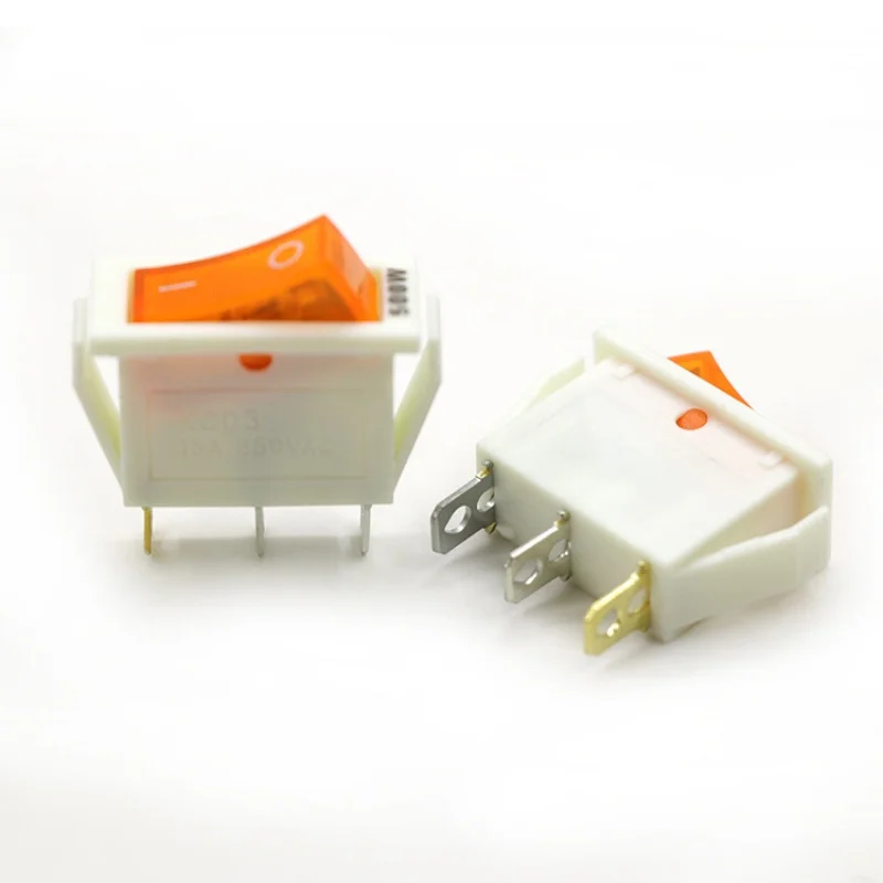 Высококачественные медные детали KCD3-101-3P 3pin 16A 250V on off rocker switch
