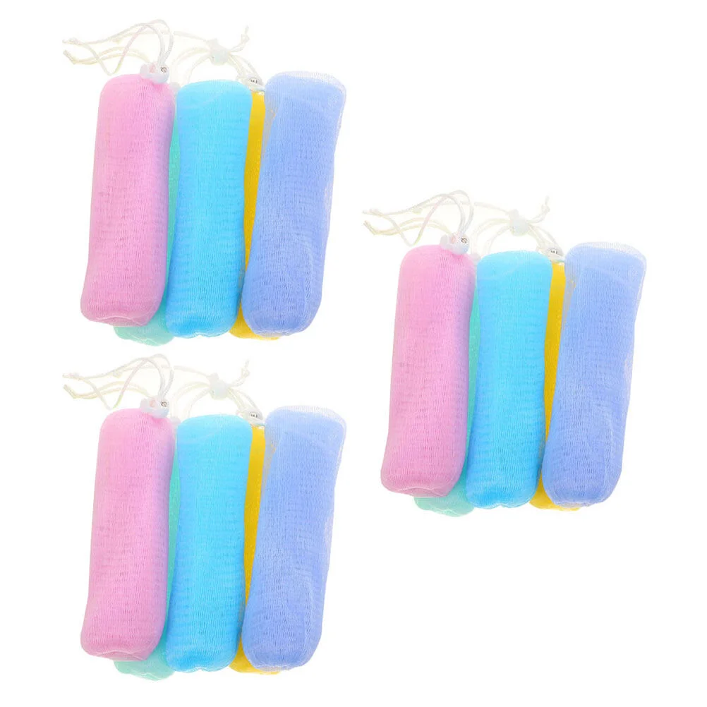 

15 Pcs Shampoo Soap Foaming Pouch Net Storage Bags Bubble Scrubbing Bathing Pe Network Accessory Body Bar
