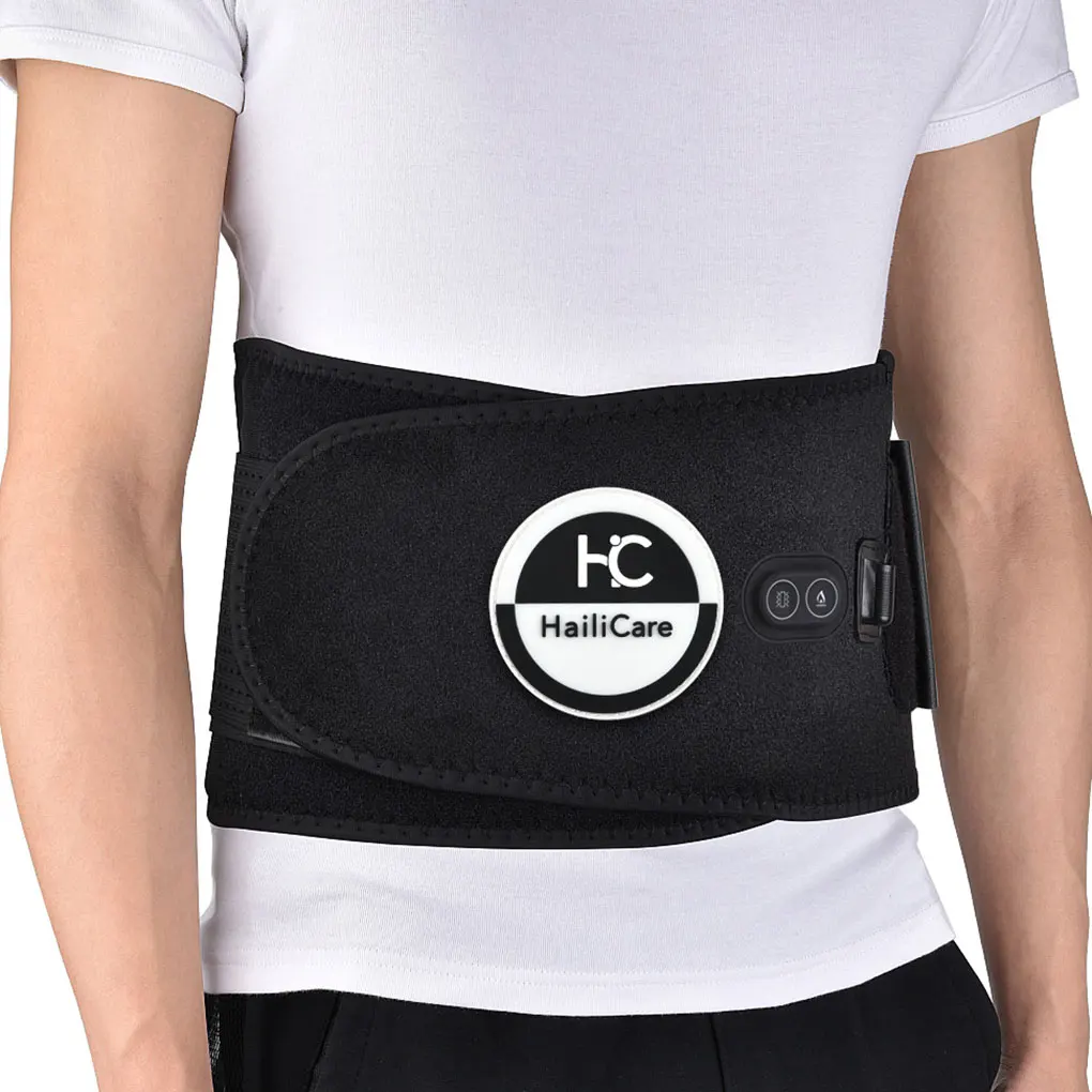 

Women Men 3-gear Adjustable Electric Heating Vibration Belt Infrared Massager Trainer Lumbar Support Compress Band
