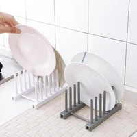 2pcs tableware drain rack kitchen pot cover cooking spoon display stand storage arrangement removable creative kitchen gadgets