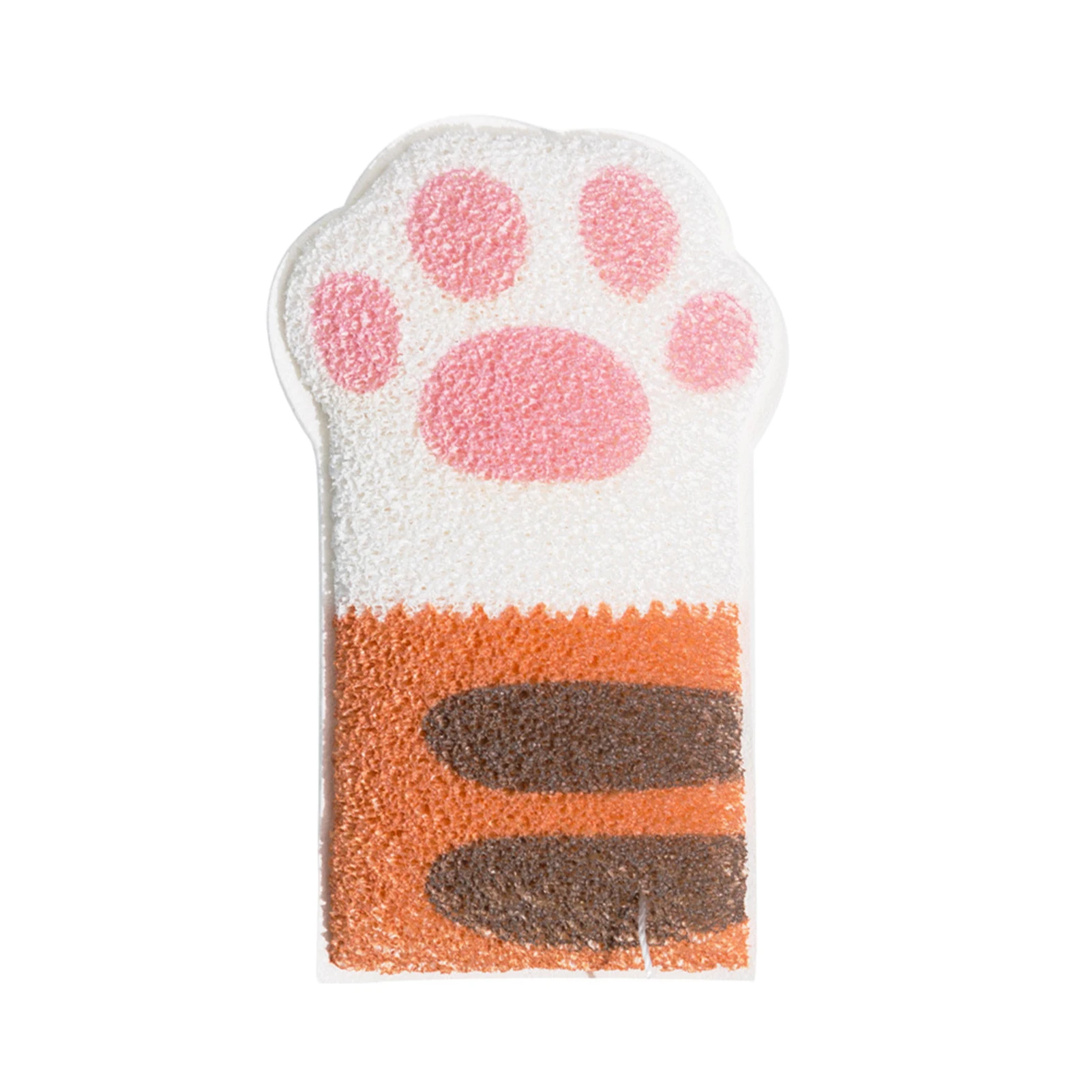 

Bath Sponge Cat Claw Shape Cat Paw Loofah Exfoliator Body Scrubber Bathing Shower Accessories For Women Men Kids