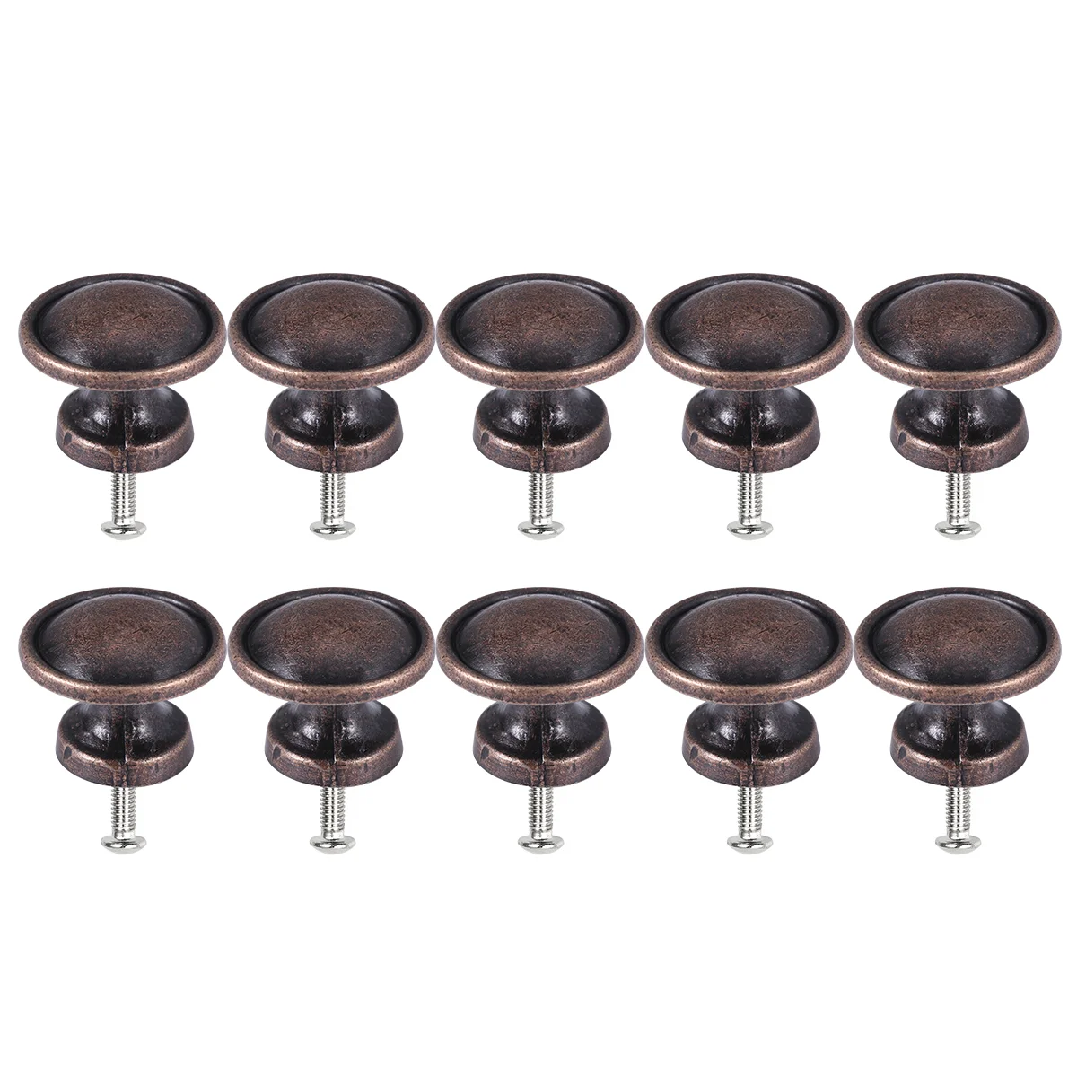 

10pcs Round Door Sturdy Round Handle Cupboard Alloy Knobs for Office Home