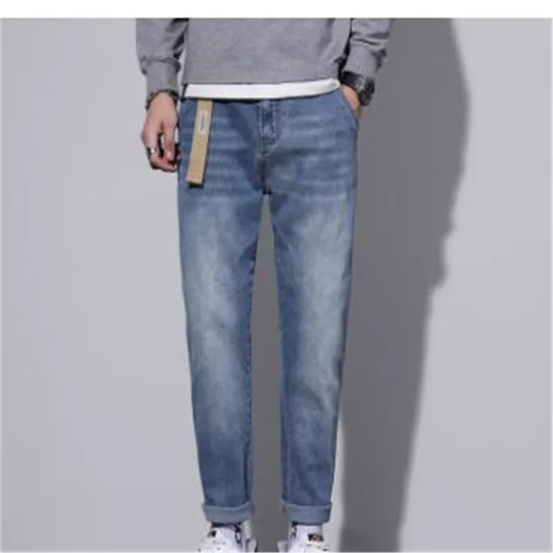 2022 New Winter Autumn Mens Cotton Casual Jeans for Men High Quality Male Pants