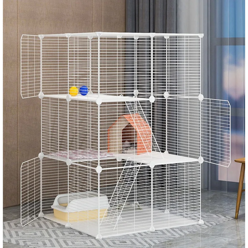 

Encrypted cat cage widened floor slab household cat house small cat Villa solid reinforced Cat Cabinet indoor baby cat cage cat