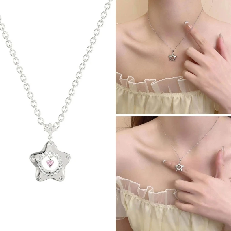 

Wishing Star Necklace Clavicle Chain Choker Necklace Party Jewelry