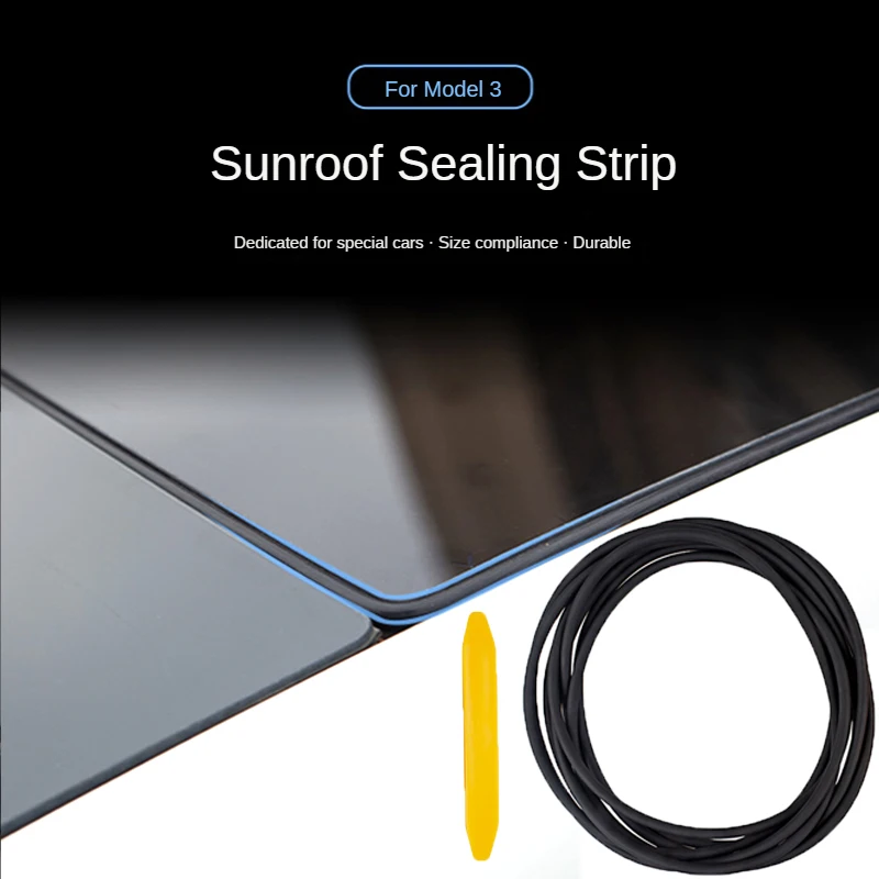 

Windshield Roof Wind Guard Noise Lowering Reduction Seal Kit Fit for Tesla Model 3 Damping Sealing Ring Strips