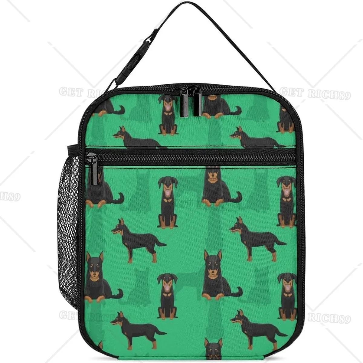 

Ланч-бокс с рисунком животных немецкой овчарки, переносная изолированная сумка для ланча, сумка-холодильник для женщин и мужчин, для работы, пикника, пешего туризма, пляжа
