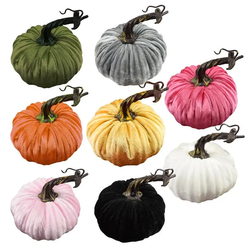 

Fall Artificial Pumpkins Assorted Color Small Foam Pumpkin Autumn Table Centerpiece Decor Mini Simulation festive party supplies