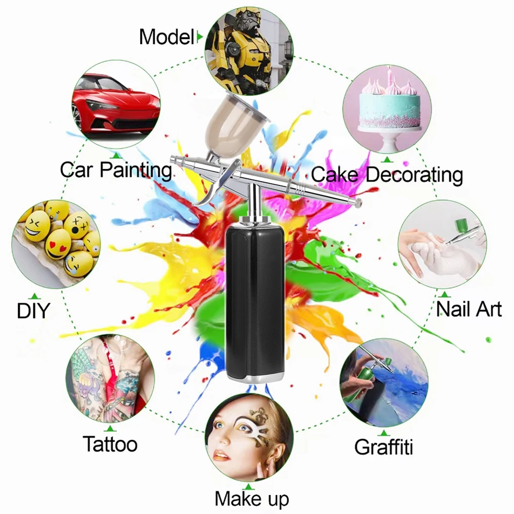Дешевый аэрограф с комплектом компрессора 20CC 40CC ручка однодействия супер