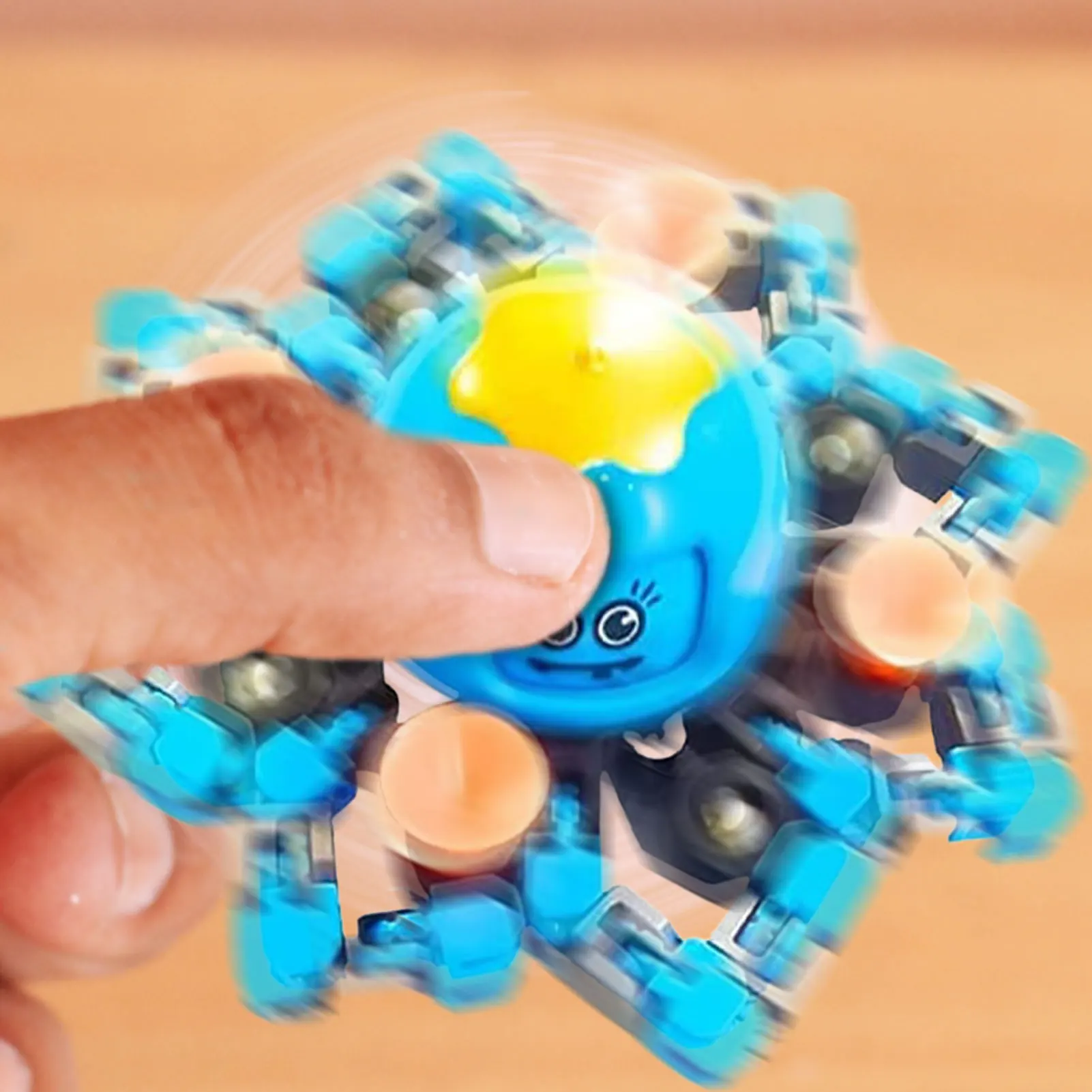 

Вращающаяся игрушка-трансформер на кончик пальца, механическая спиральная стандартная игрушка для детей, мальчиков и девочек