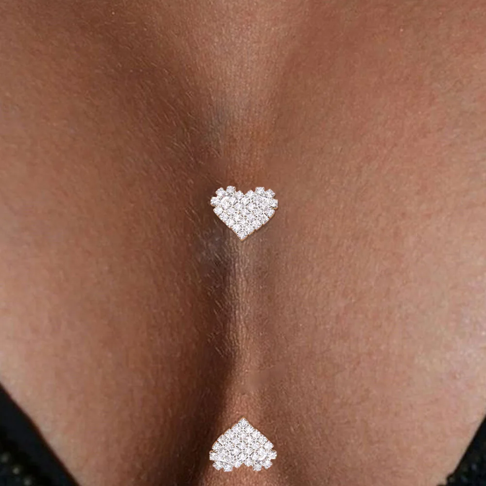 Блестящие наклейки Stonefans на грудь ювелирные изделия без пирсинга женские