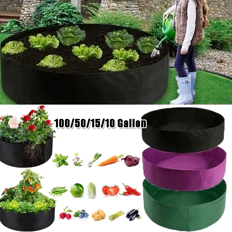 

Мешок для выращивания растений большой для овощей прочный Дышащий тканевый контейнер для посадки картофеля, моркови, лука, садоводства и ул...