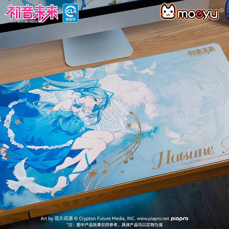 Фото Moeyu Hatsune Miku коврик для мыши коврик для мыши аниме Vocaloid косплей большая клавиатура игровой коврик мультяшный настольный игровой коврик №3