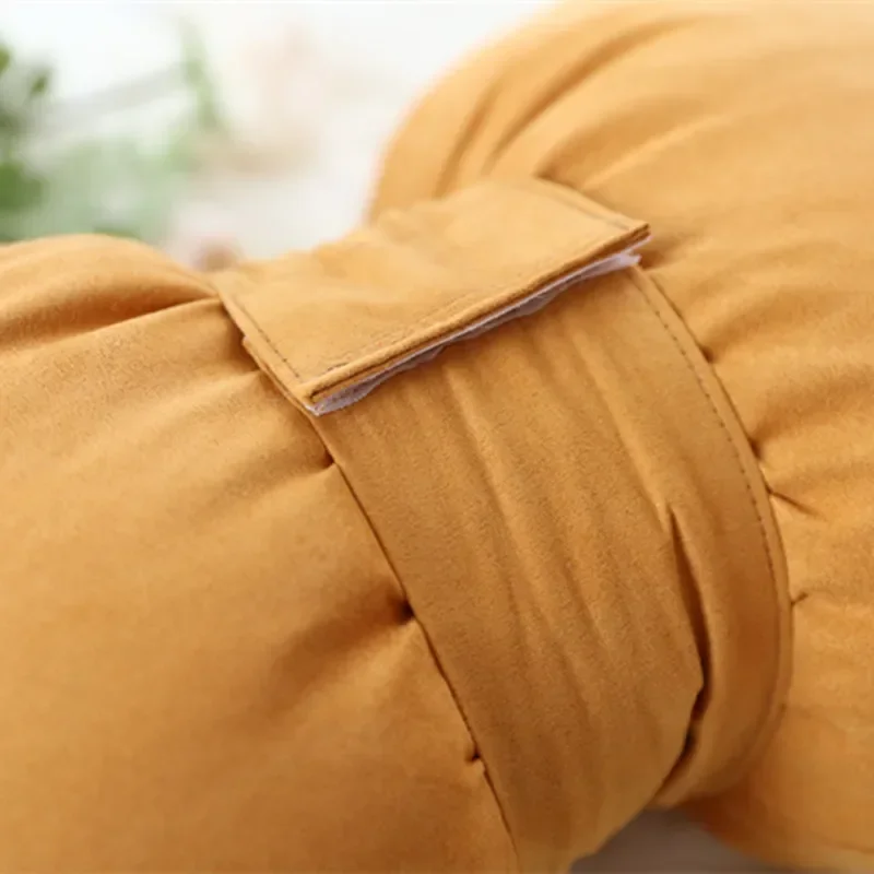 Милые скандинавские подушки с бантом однотонные для сиденья принцессы