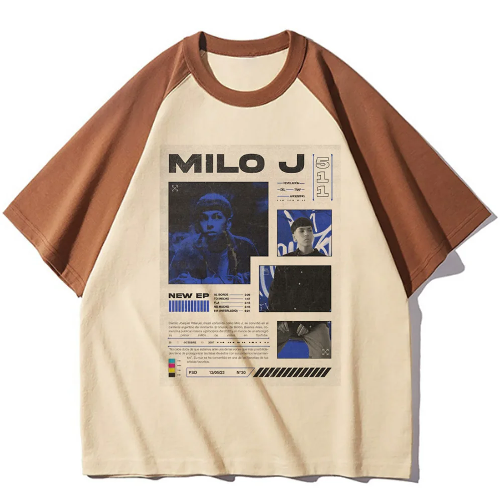 Женская футболка с мангой Milo j молодежная дизайнерская уличная одежда для