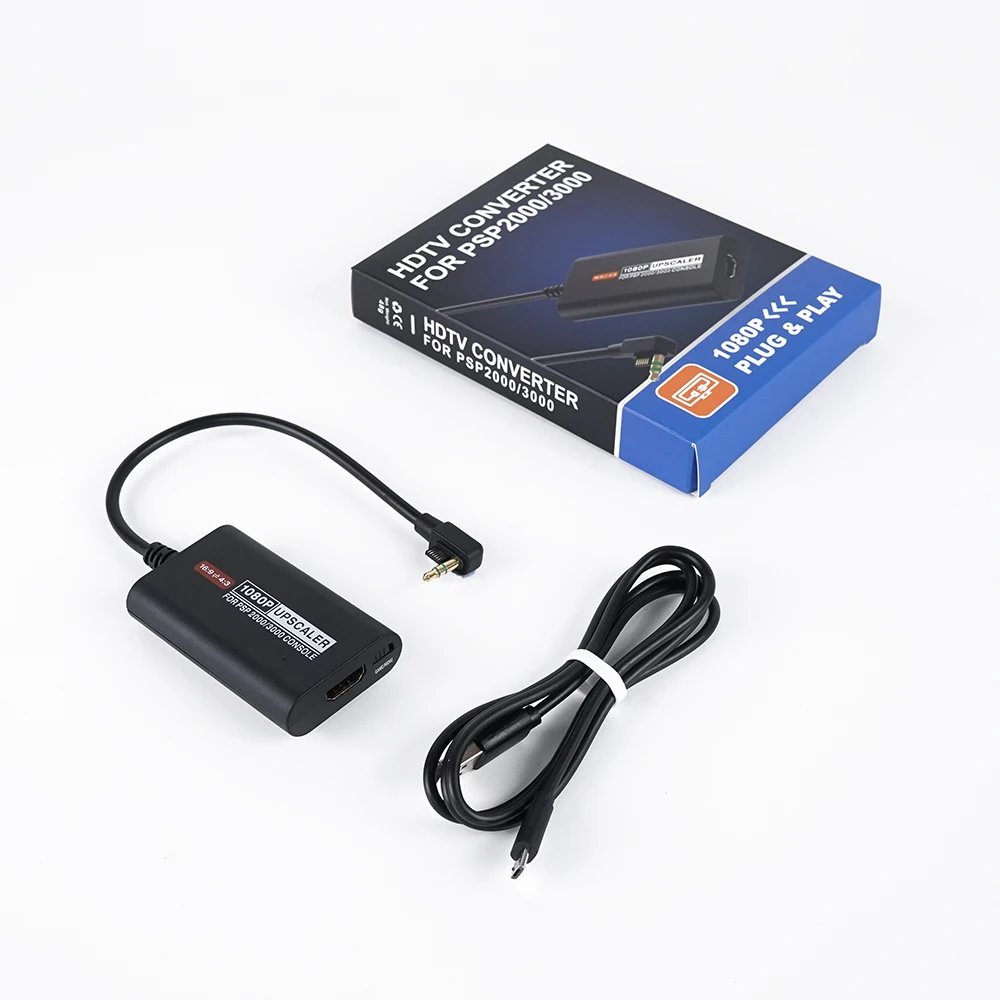 Адаптер HDMI для PSP 20003000, многофункциональный HDMI-адаптер HDTV для PSP 2000 и PSP 3000, поддерживает вывод 1080p (art.: 3920dc9da89e1) - 3920dc9da89e1