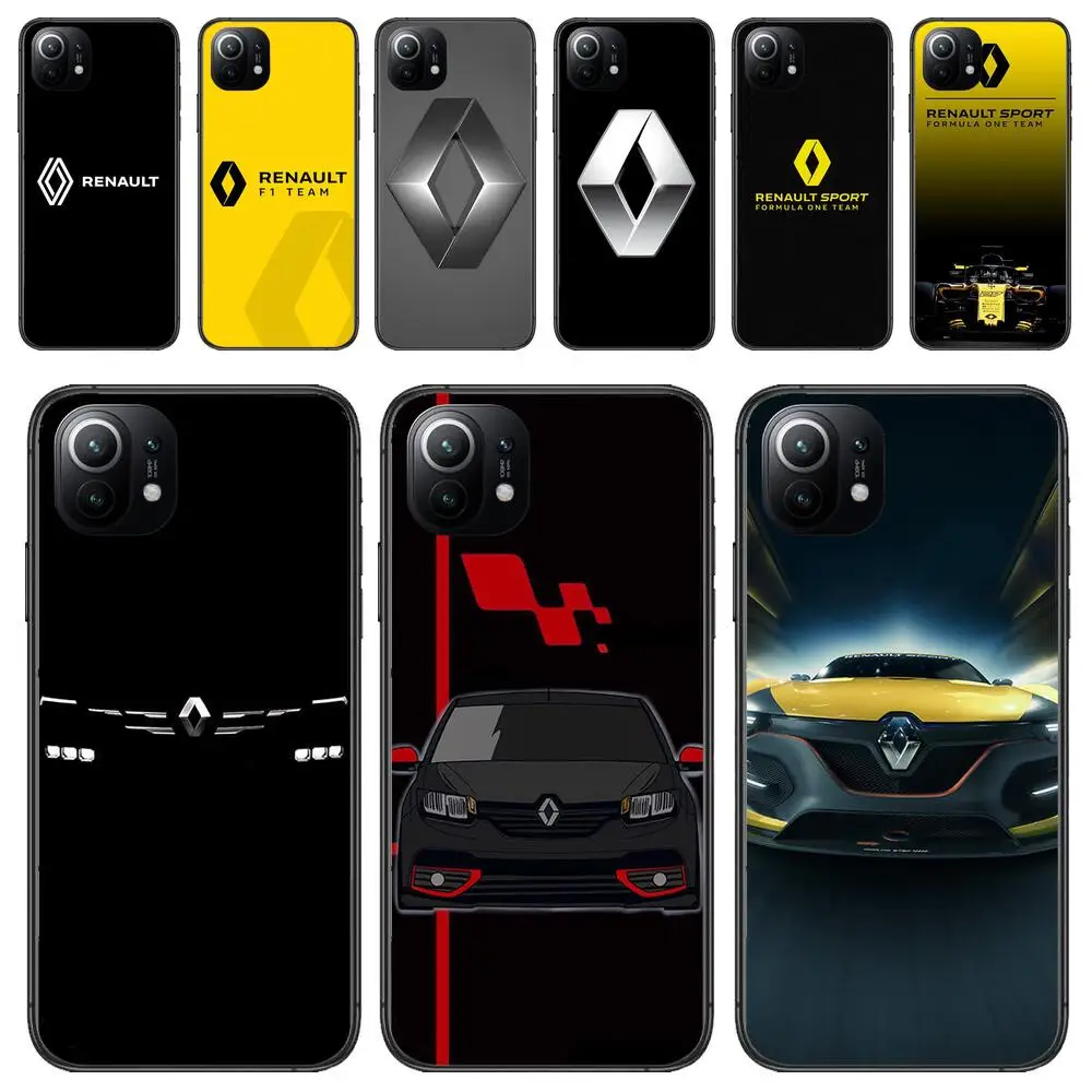 

New Car Renault Logo Luxury Phone Case For Xiaomi 13 12 11T 9 11 10C 9T 8 9SE 11i Lite Ultra Note10 Poco F3 M4 M3 Pro Soft Cover