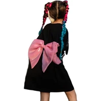 girls dress 2022 summer childrens korean fashionable style middle and big childrens big bow dress