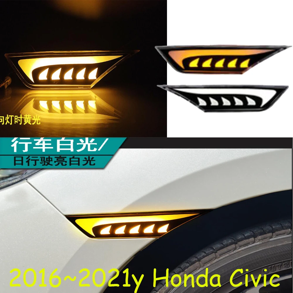 1 комплект фар автомобильного бампера для Honda civic дневного света 2016 ~ 2021y DRL