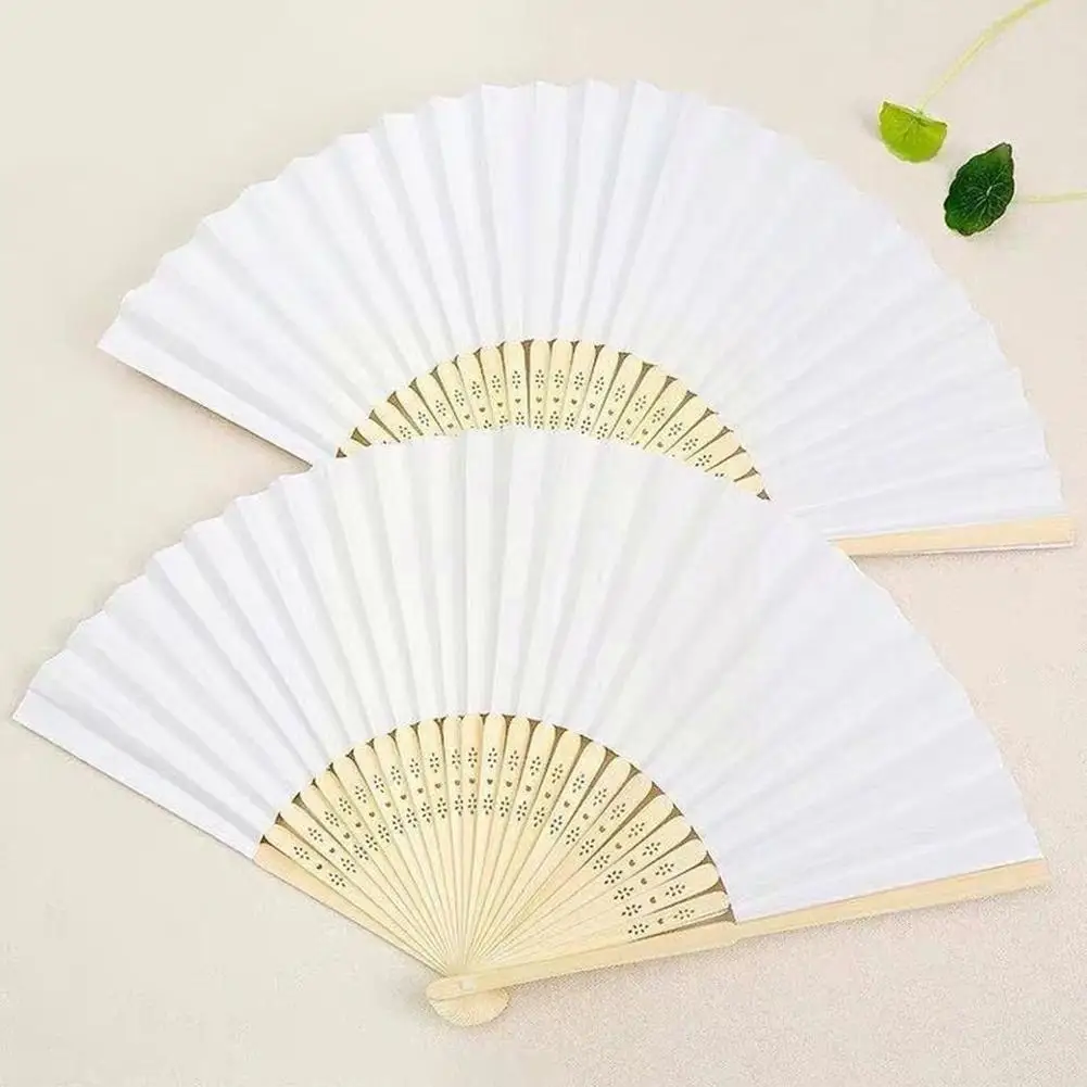 

Folding Fan Blank Chinese Folding Fan Wooden Bamboo Antiquity Folding Fan For Calligraphy Painting Home Decor C6T1
