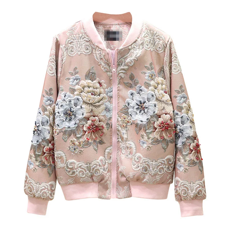 

New Autumn Winter Hot Sale Fashion Runway Designer Outwear Women Elegant Floral Embroidery Hollow Out Luxury Coat Short Jacket