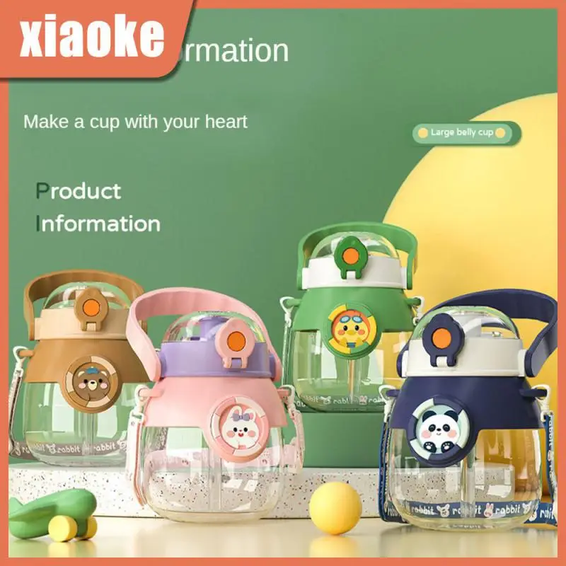 

Portable Straw Cup Convenient Cleaning Durable Student Cup Multicolored Large Capacity Cup Moe Fun Belly Cup Anti-falling 1pc