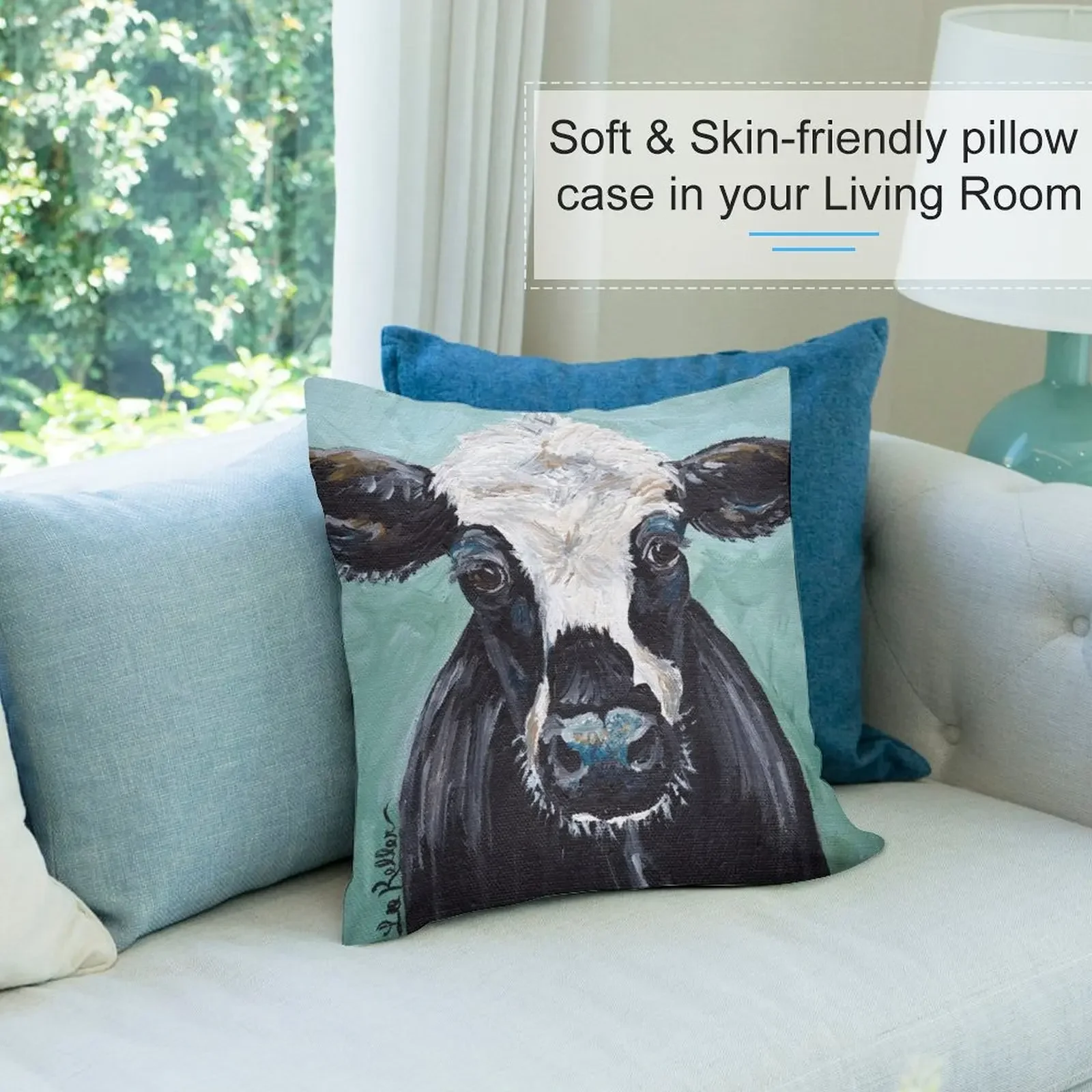 Искусство коровы принт Maybelline декоративная подушка осеннее украшение подушки для