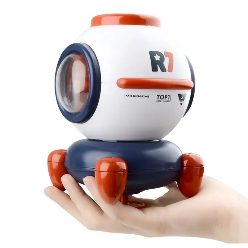 

Fun Bath Toys Spaceship Rotating Bathtub Toys With Light Interesting Cute Kids Bath Toys Safe For Shower Room Swimming Pool Tub