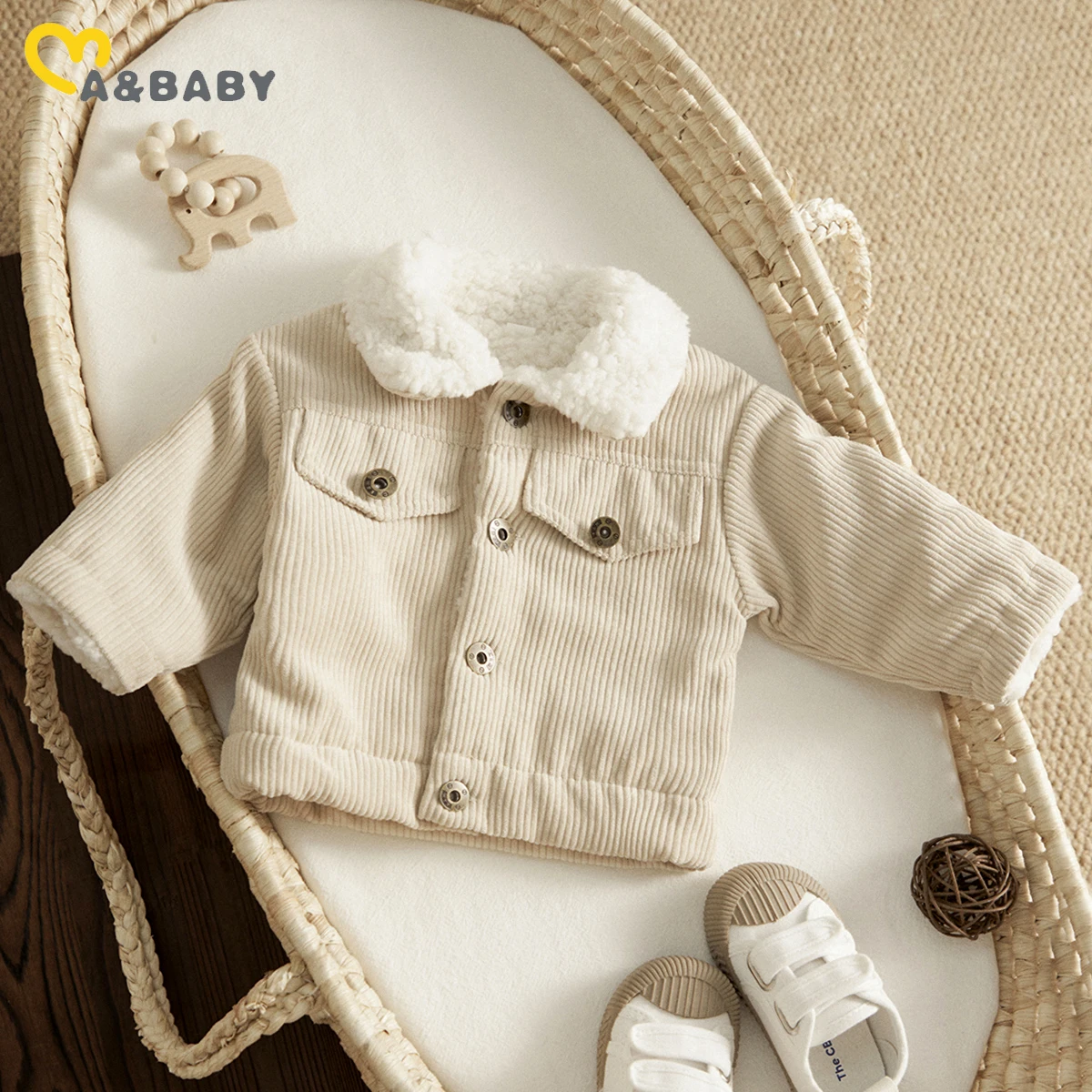 

ma&baby 3M-3Y Toddler Infant Baby Boy Girl Jackets Winter Autumn Long Sleeve Corduroy Coats Outerwear Clothing