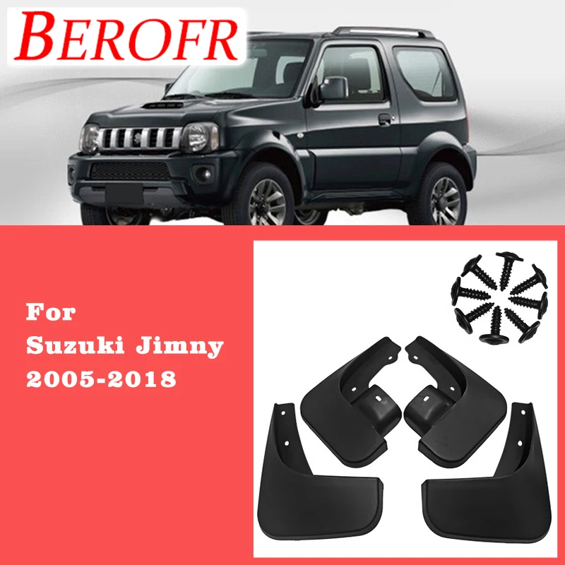

4pcs Car Mudflaps Mudguards Fender Mud Flap Guard Splash Guards Accessories Auto Styline Front Rear For Suzuki Jimny 2005-2018