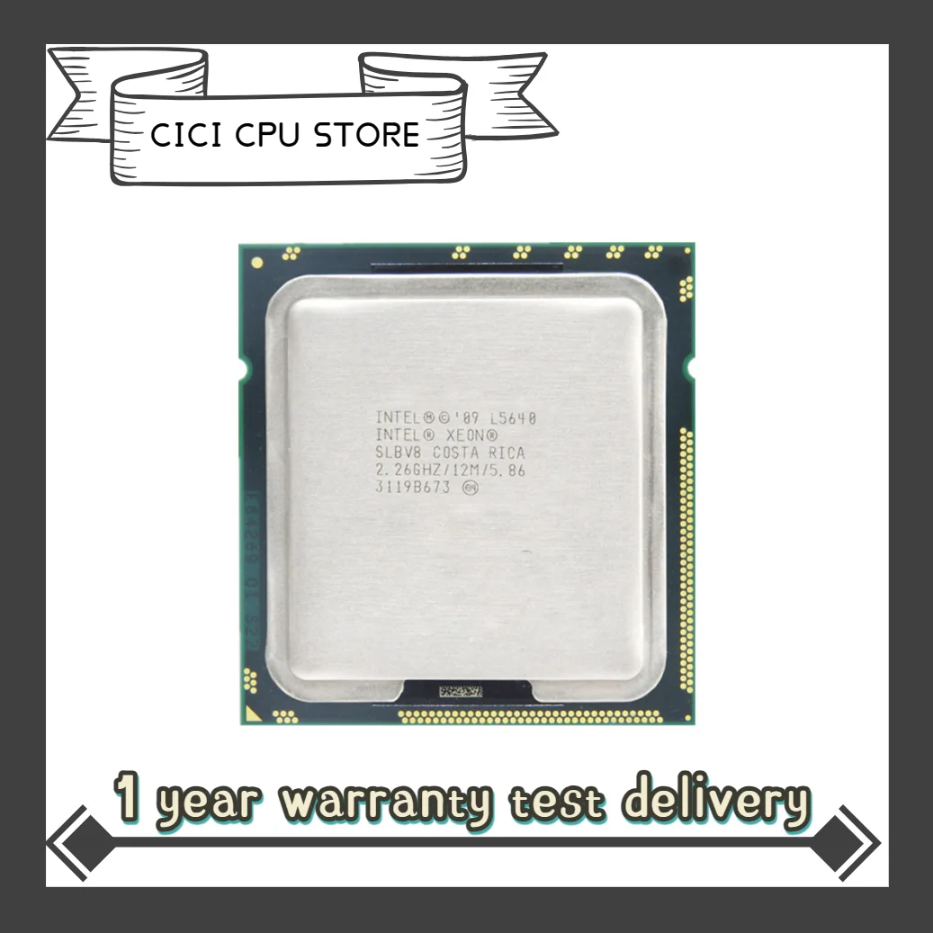 Серверный процессор Intel Xeon L5640 2 26 ГГц 12 МБ 5 86 ГТ/с SLBV8 LGA 1366