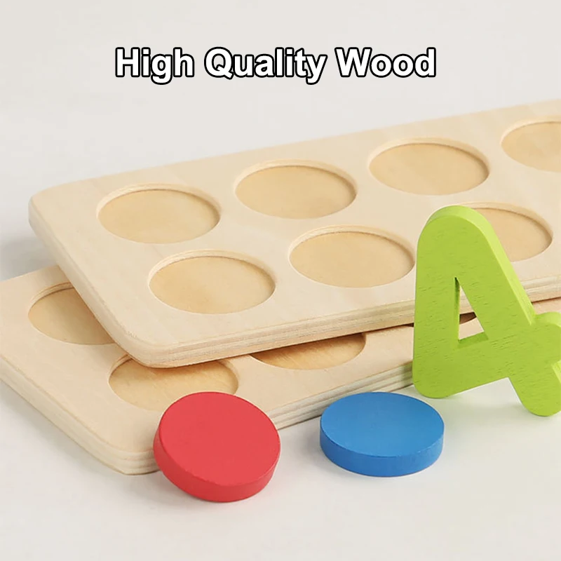 Игрушка Монтессори - Цифровая Когнитивная Подсчетная Игра Для Детей 10-ячеечная