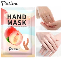 putimi 2pairs moisturizing hand mask filming anti aging rejuvenation exfoliating tender repairing cuticles skin care spa gloves