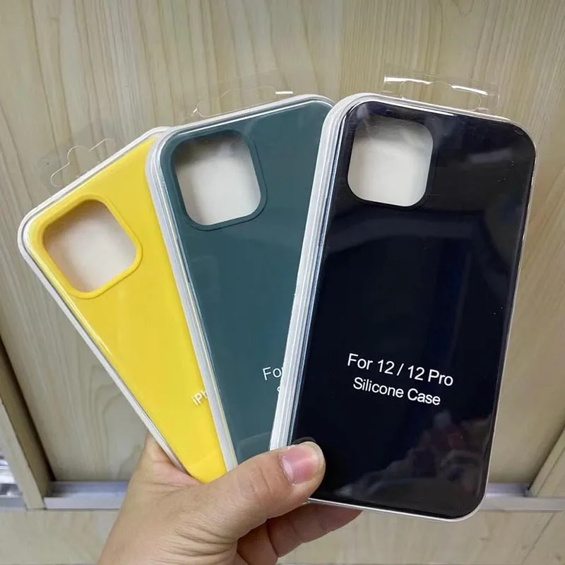 Colorful Fashion Liquid Silicon Phone Case for iPhone 14 13 11 12 ProMax Plus Lens Full for Phone Case