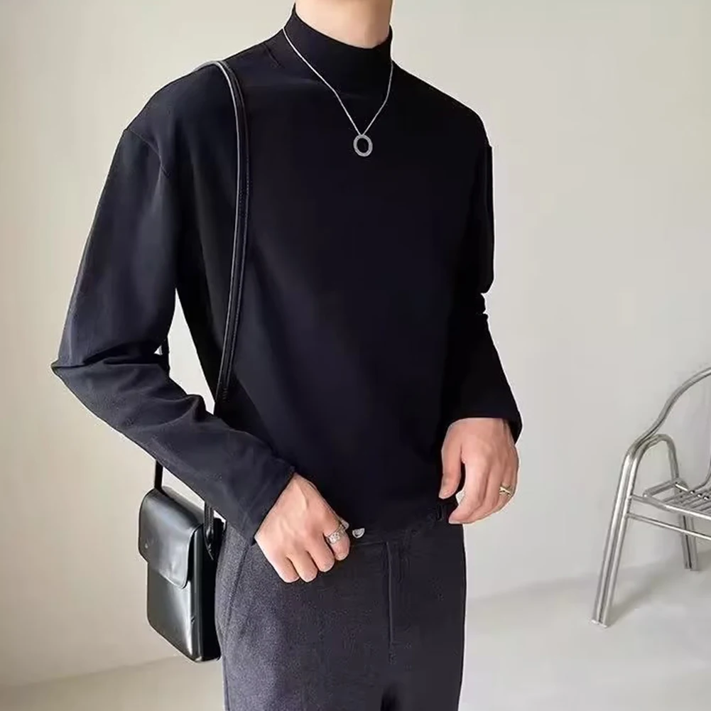 

Mens Undershirt Mens Tops Polyester Pullovers Regular Solid Color T-Shirt Tee Thermal Undershirt Casual Fleece