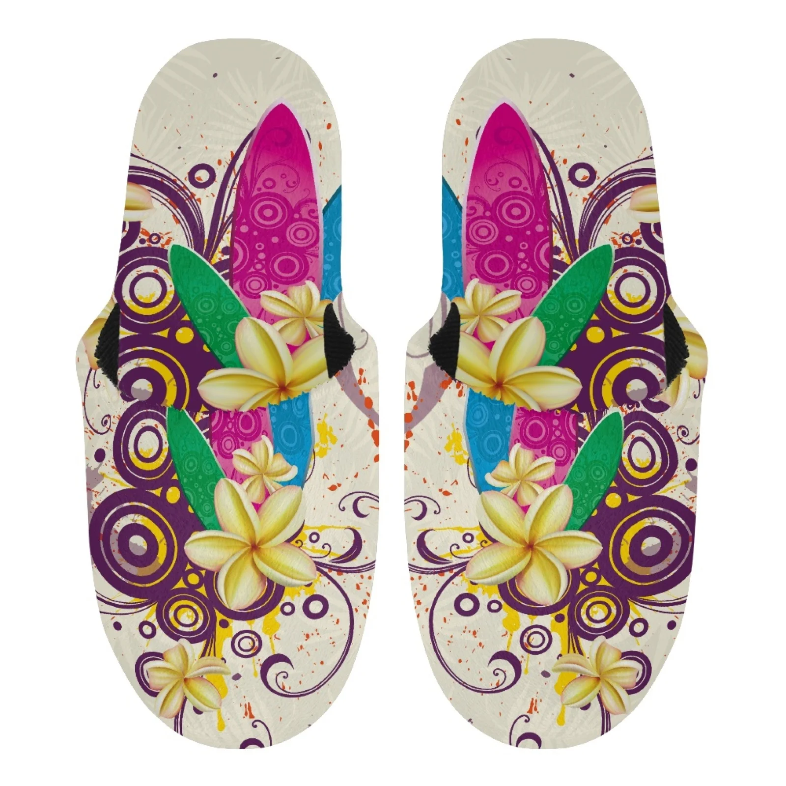 

Тапочки унисекс полинезийские этнические самоанские с татуировками, теплые плюшевые тапочки из хлопка, Нескользящие, с бесшумной резиновой подошвой, тату-Самоа