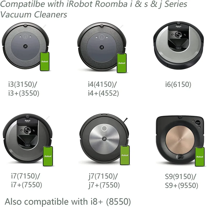 17 упаковок вакуумных пакетов для iRobot Roomba Bags I7 I7+ I3 I3+ I4 I4+ I6 I6+ I8 I8+ J7 J7+/Plus S9 S9+ I &amp S J