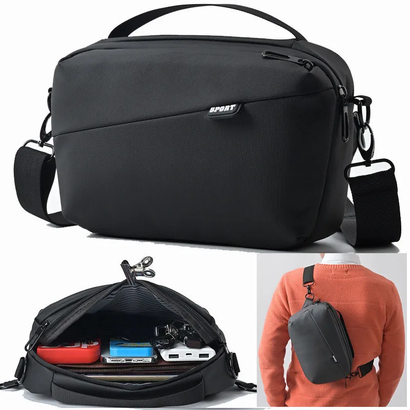 

Men's Waterproof Multifunction Shoulder BagTravel Pack Messenger Crossbody Sling Chest Bag Pack For Male Women Female