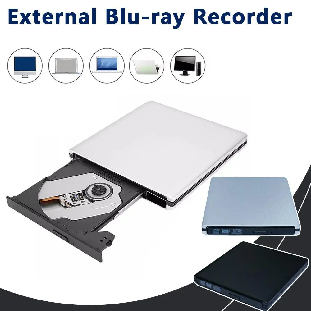 Blu-Ray рекордер usb внешний оптический DVD-привод BD-RE/ROM 3D UHD 4K проигрыватели