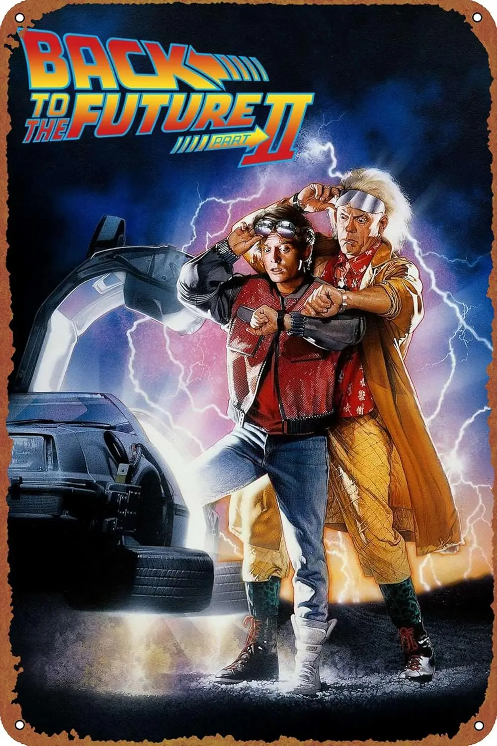 Плакат Bck to the Future Prt Move Cretve Tn Sgn Metl Ретро Wll Декор для дома Gte Grden Brs Resturnts Cfes Office Store Pubs