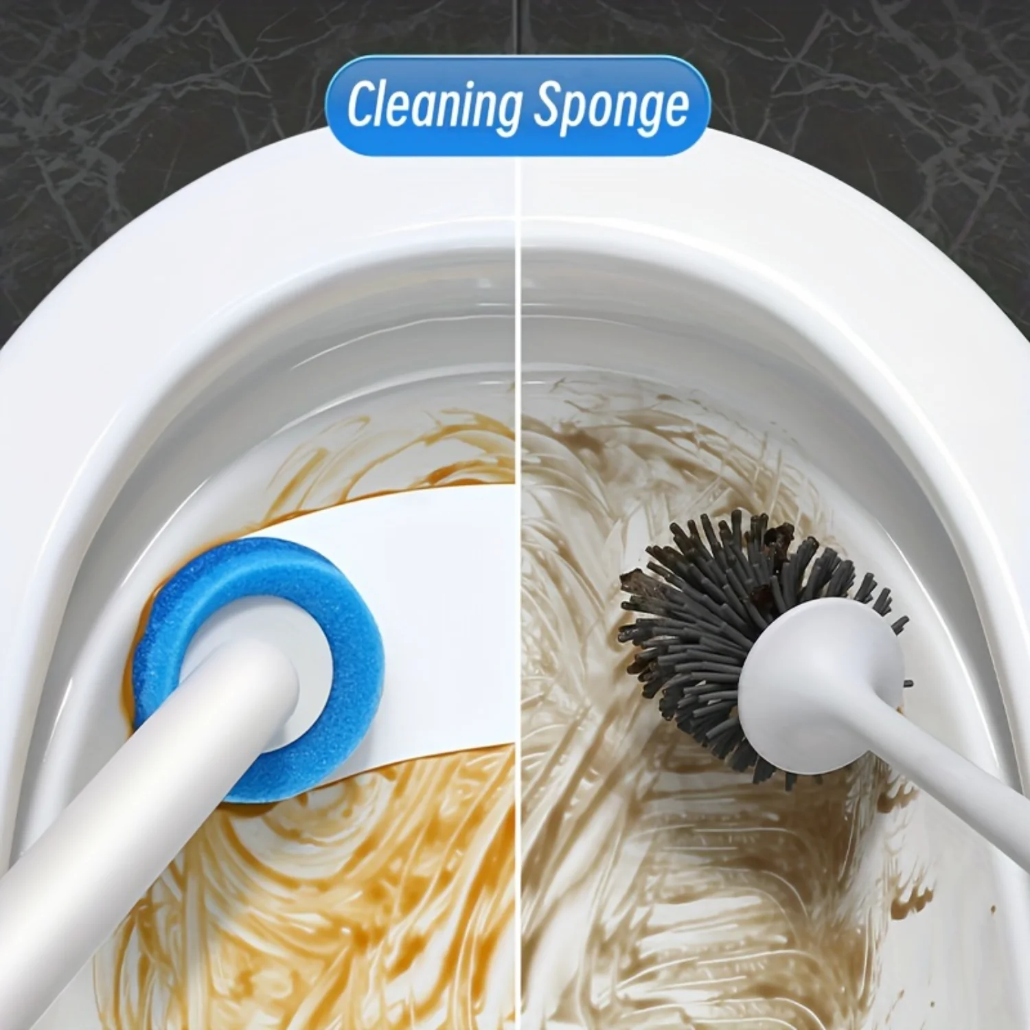 Одноразовая щетка для унитаза с 8 наборами одноразовых насадок/только 32 насадки