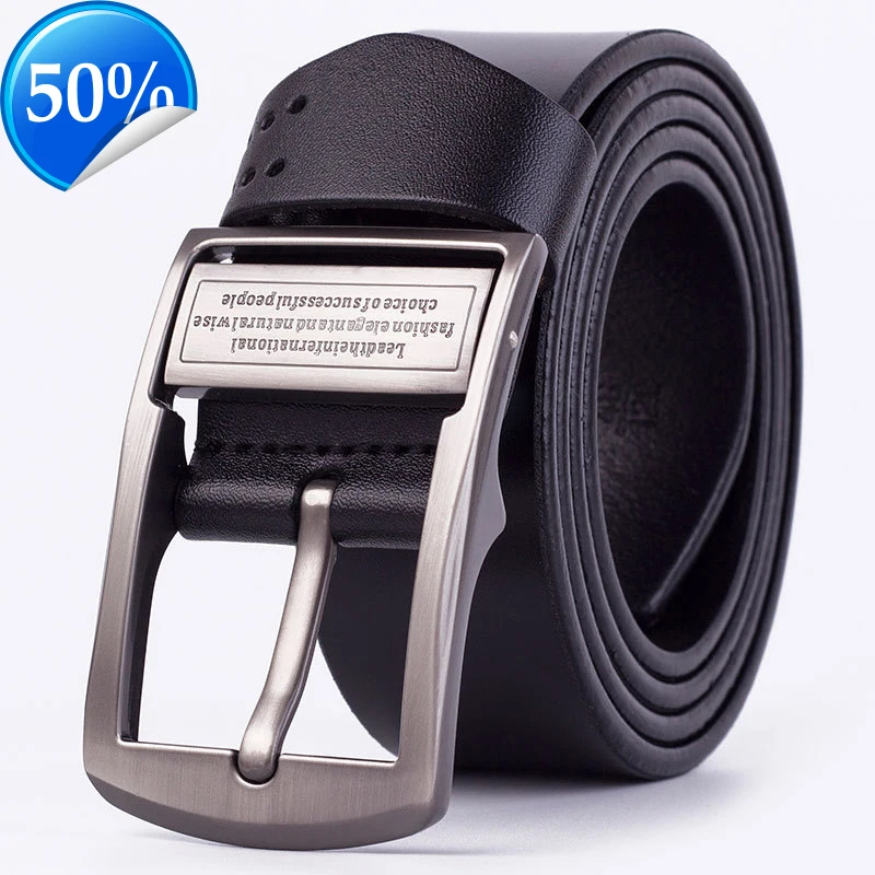 Fashion Brand Strap Male Pin Buckle Designer Belts Men High Quality Genuine Leather Belt Luxury Man Military Business Style