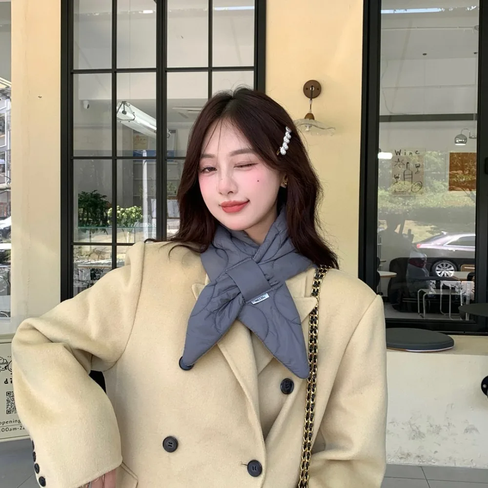 Мягкий шарф с перекрестными перьями сохраняющий тепло аксессуары для одежды