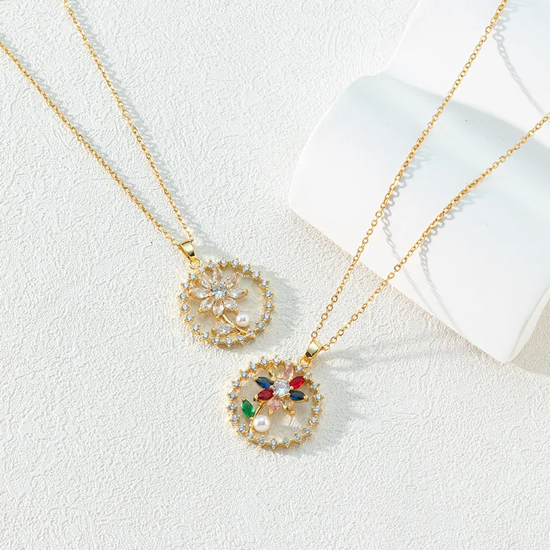 

Pearl Flower Necklace Female Light Luxury Minor Clothes Chain Clavicle Chain Design Sense Advanced Necklace Accessories