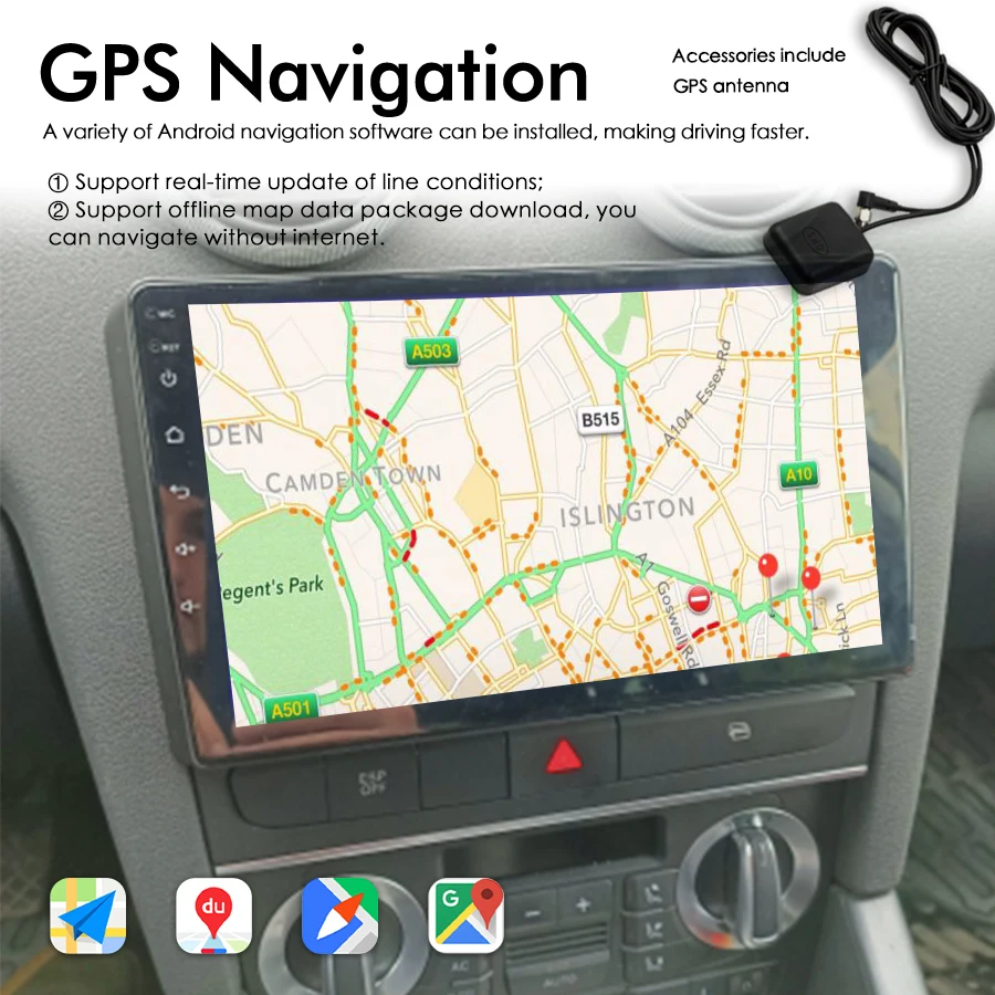 128 Гб ПЗУ Android 12 радио 2Din для Audi A3 2 8P 2003 - 2013 навигация GPS сенсорный экран стерео