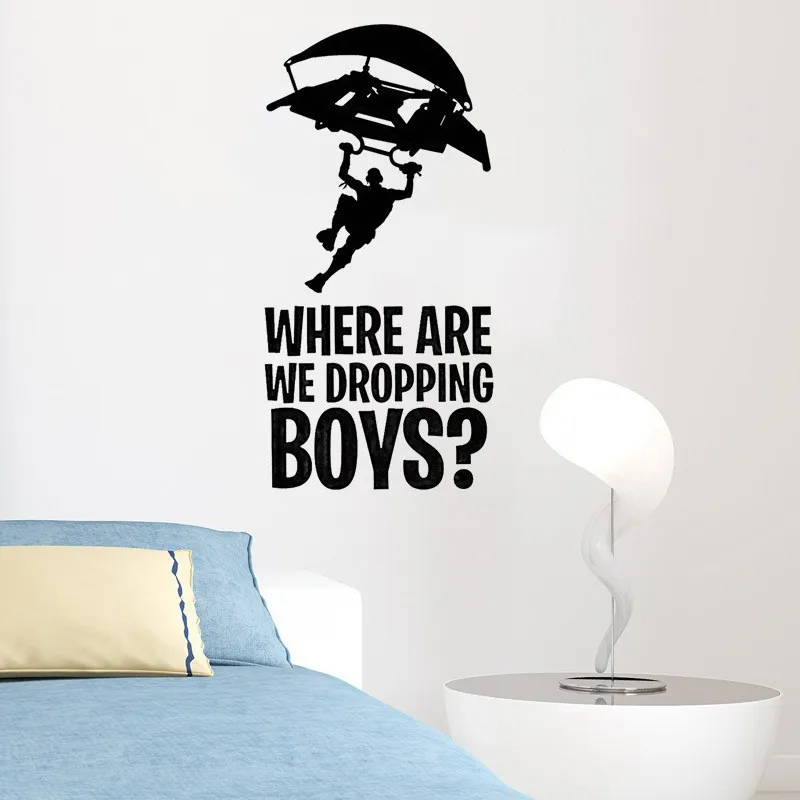 Fortnite мультяшные наклейки на стену игровые персонажи периферийная живопись ПВХ